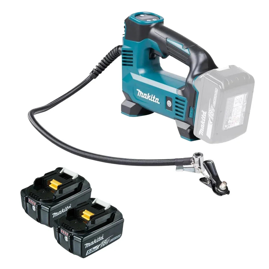 Makita 18V LXT Inflator Combo with Dual 5.0Ah Li-Ion Batteries